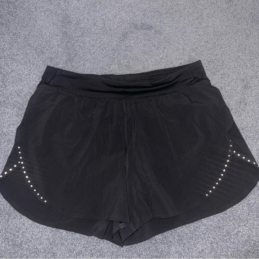 Lululemon black running shorts